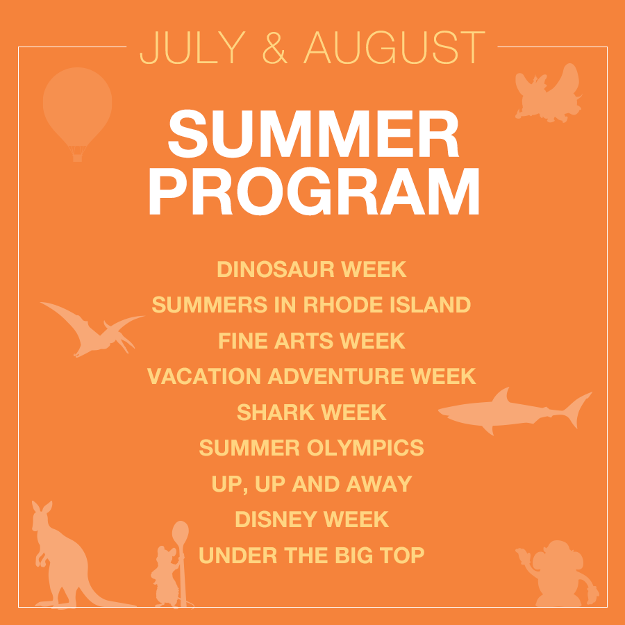 Monthly Curriculum Graphic for Summer Program